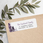 Winter Forest Vakantie retour adres labels