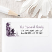 Winter Forest Vakantie retour adres labels (Insitu)