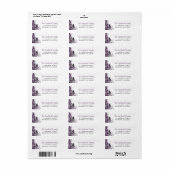 Winter Forest Vakantie retour adres labels (Full Sheet)