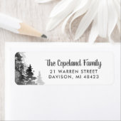 Winter Forest Vakantie retour adres labels (Insitu)