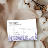 Winter Forest Waterverf Lavender Entree