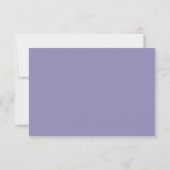 Winter Forest Waterverf Lavender Simple RSVP Kaartje (Achterkant)