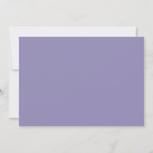Winter Forest Waterverf Lavender Simple Save The Date (Achterkant)
