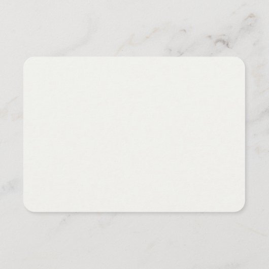 Winter Forest Wedding Details Kaart (Achterkant)