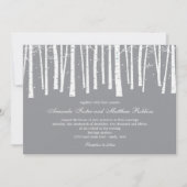 Winter Forest Wedding Invitations Kaart (Voorkant)