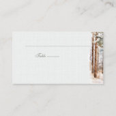Winter Forest Wedding Place Card Plaatskaartje (Voorkant)
