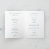 Winter Forest Wedding Program Kaart (Binnen)