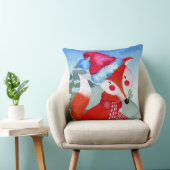 Winter Forest Woodland Friends Fox Illustratie Kussen (Stoel)