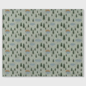 Winter Forest Wrapping Paper Cadeaupapier (Vlak)