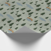 Winter Forest Wrapping Paper Cadeaupapier (Hoek)