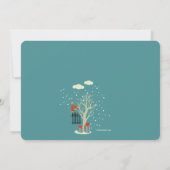 Winter Foto aan de Voordeur Kerstkaart Kaart (Achterkant)