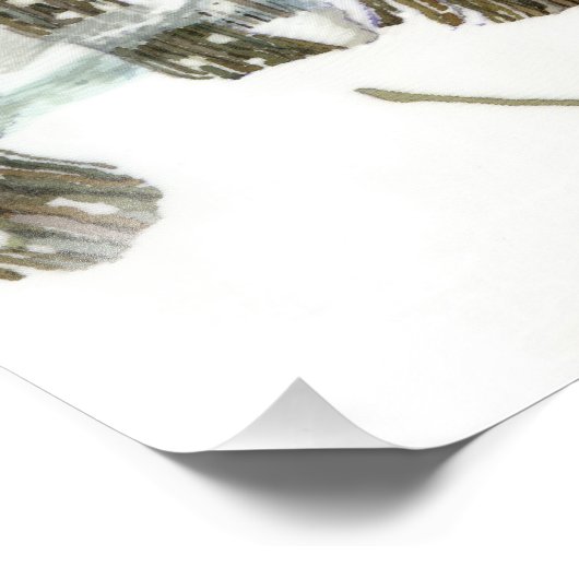 Winter Foto Afdruk (Hoek)