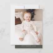 Winter Foto Kinder Verjaardag Bedankkaart (Achterkant)