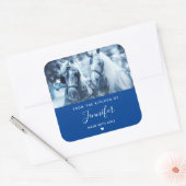 Winter Foto Kitchen Vierkante Sticker (Envelop)