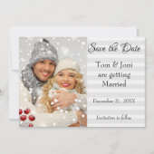 Winter Foto Save the Date (Voorkant)