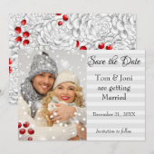 Winter Foto Save the Date (Voorkant / Achterkant)