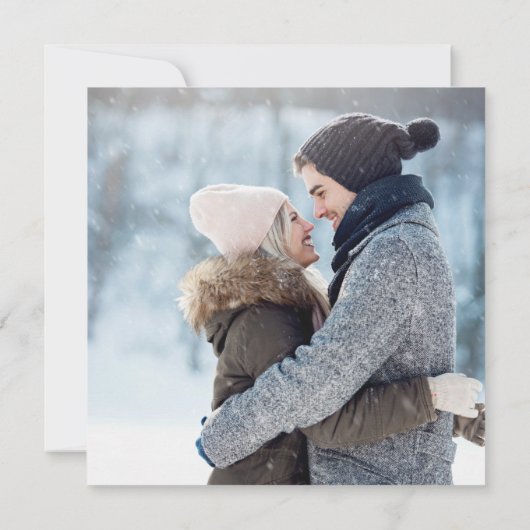 Winter Foto Save The Date (Achterkant)