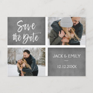 Winter Foto Save the Date Card Aankondigingskaart