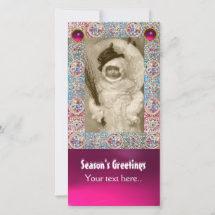 WINTER FOTO-TEMPLATE, ANGELS, PRECIES JEWELS, PARE FEESTDAGENKAART