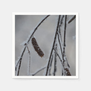 Winter fotopapier servetten