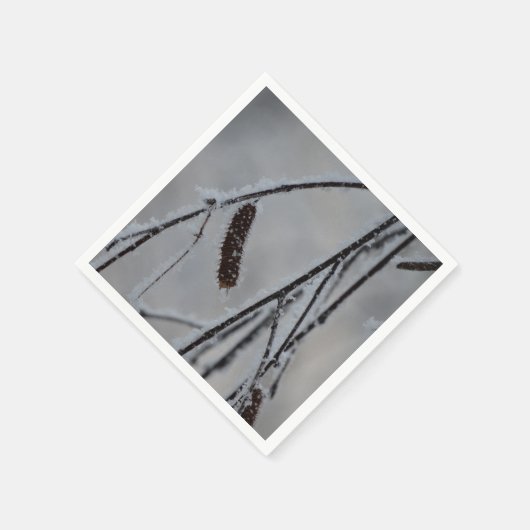 Winter fotopapier servetten (Hoek)