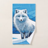 Winter Fox Art Bad Handdoek (Handdoek)