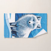 Winter Fox Art Bad Handdoek (Handdoek)
