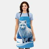 Winter Fox Art Schort (Gedragen)