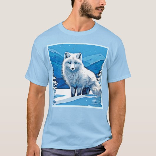 Winter Fox Art T-shirt (Voorkant)