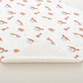 Winter Fox Baby Sherpa Deken (3/4)