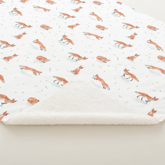 Winter Fox Baby Sherpa Deken (3/4)