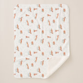 Winter Fox Baby Sherpa Deken (Voorkant)