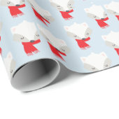 Winter Fox Cadeaupapier (Rol Hoek)