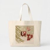 Winter Fox Canvas tas (Voorkant)