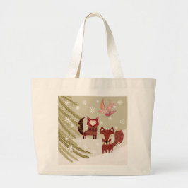 Winter Fox Canvas tas