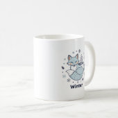 Winter Fox Coffee Mug – Cute Snowflake Ceramic Mug Koffiemok (Voorkant rechts)