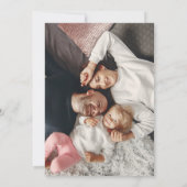 Winter Fox Elegant Gold Script: Kerstmis Feestdagenkaart (Achterkant)