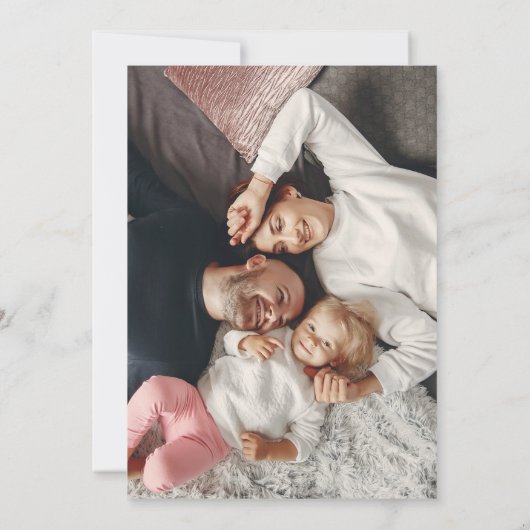 Winter Fox Elegant Gold Script: Kerstmis Feestdagenkaart (Achterkant)