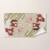 Winter Fox en Dove Hand Towel Handdoek (Handdoek)