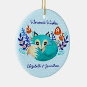 Winter Fox keramisch sieraad Ornament (Rechts)