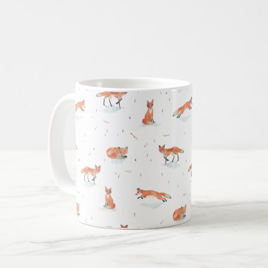 Winter Fox Koffiemok (Voorkant links)
