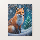 Winter Fox Legpuzzel (Verticaal)