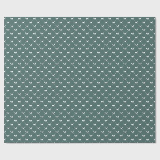 Winter Fox Pattern Cadeaupapier (Vlak)