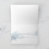 Winter Fox Script Love Familienaam Kerstmis Feestdagen Kaart (Binnen)