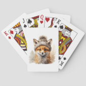 Winter Fox speelkaarten (Achterkant)