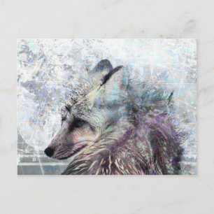 Winter Fox Spirit Animal Briefkaart