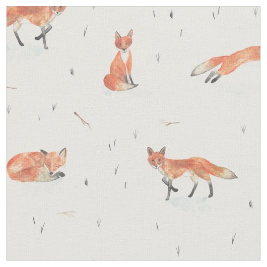 Winter Fox Stof (Close Up)
