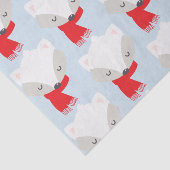 Winter Fox Tissuepapier (Detail)