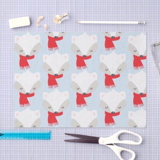 Winter Fox Tissuepapier (Craft)