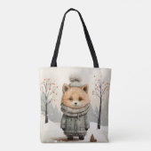 Winter Fox Tote Bag (Achterkant)